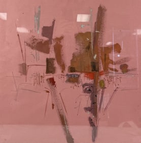 Abstract Composition Painting Mid Century