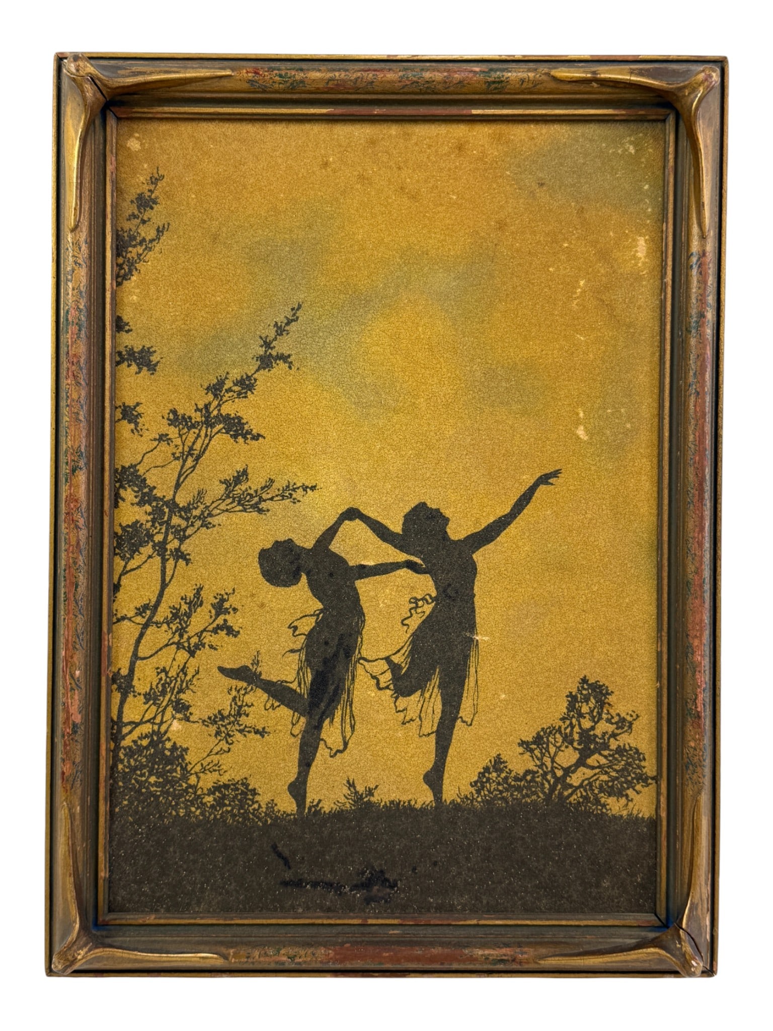 Vintage Painting on Frame: Vintage Painting on Frame. Size is 14.5" x 10.5"