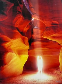 “Beam Me Up!?? Abstract Canyon Painting