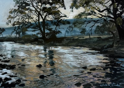 Vintage Painting Signed John Cooke