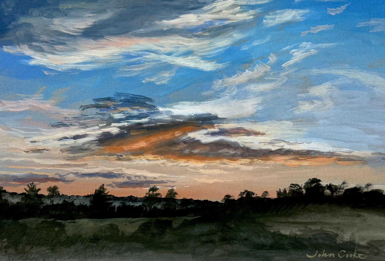 Vintage Painting Signed John Cooke (1 of 5)