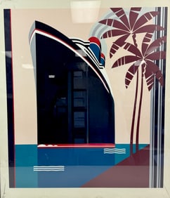 Cruise Ship Lithograph