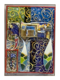 Vintage Limited Edition Mixed Media Art Signed