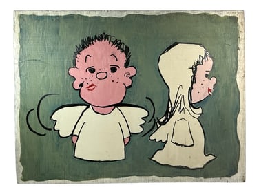 Vintage Painting on Wood