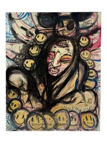 Vintage Oil Painting on Canvas Signed