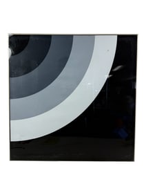 Abstract Painting Signed Mid Century