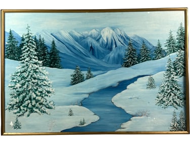 Oil Painting on Board Winter