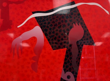 HELMUT BARNETT (B.1946) ABSTRACT SERIGRAPH