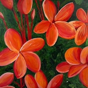 Oil Painting on Canvas Flowers