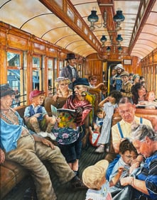 Oil Painting on Canvas Signed Brabeau