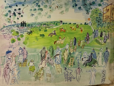 Attrib. Raoul Dufy painting on board Signed
