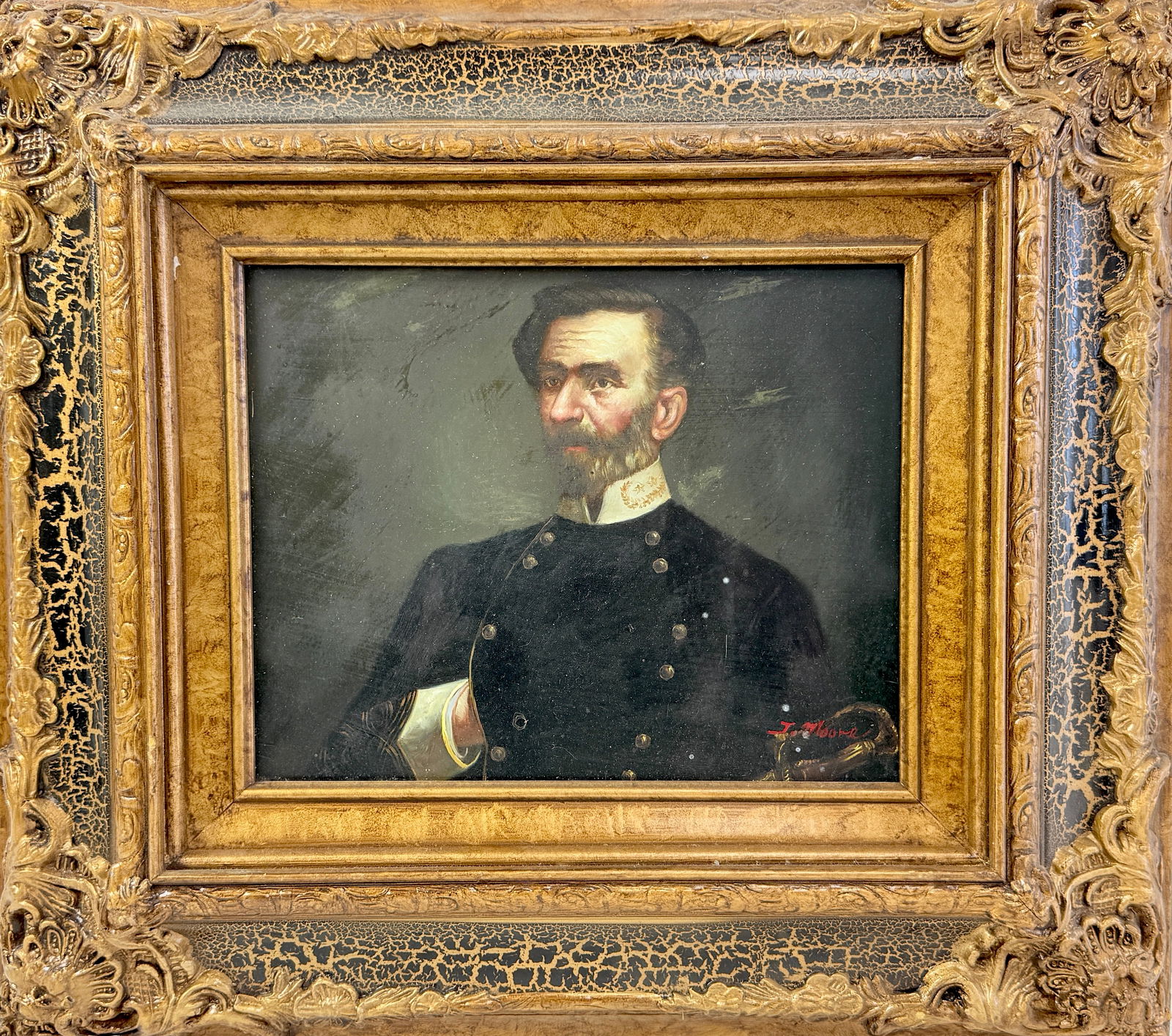 Antique Painting Signed J.Moore (1 of 4)