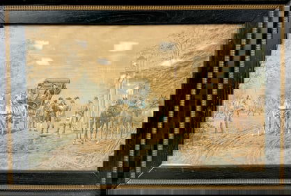 Watercolor Painting Signed C.Klacker c.1800