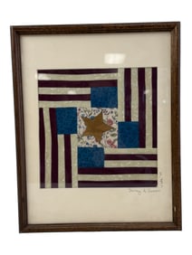 Vintage Collage Art Signed Susan Wade