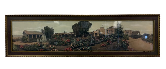 Vintage framed panoramic photograph
