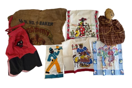 Vintage Black Americana Textile & Doll Group