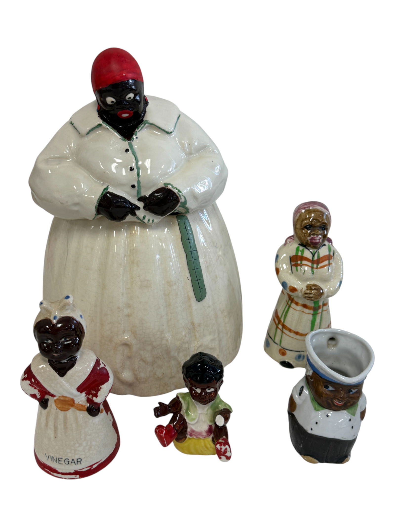 Black Americana Ceramic Figurine Group (1 of 8)