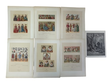 Antique European Costume & Genre Prints