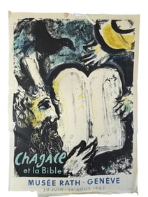 Marc Chagall Exhibition Poster, 1962