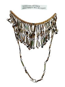 Ancient Egyptian Faience Bead Collar Fragment