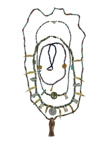 Ancient-Style Beaded Collar Necklace Group