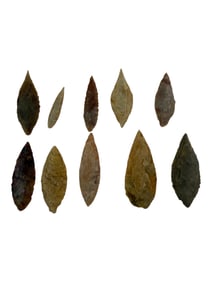 Stone Neolithic Arrowhead Point Group