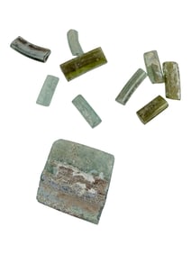 Ancient Roman Glass Fragment Group