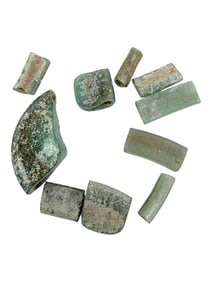 Ancient Roman Glass Fragment Group
