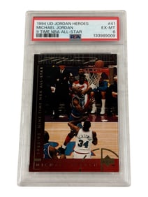 1994 UD Jordan Heroes Michael Jordan PSA 6