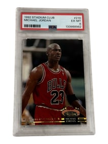1992 Stadium Club Michael Jordan PSA 6