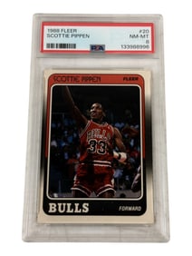 1988 Fleer Scottie Pippen PSA 8