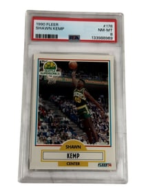 1990 Fleer Shawn Kemp PSA 8