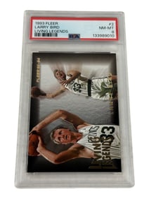 1993 Fleer Larry Bird Living Legends PSA 8