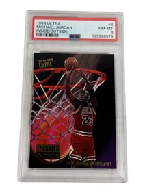 1993 Ultra Michael Jordan Inside/Outside PSA 8