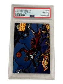 1992 Upper Deck Michael Jordan Fanimation PSA 8