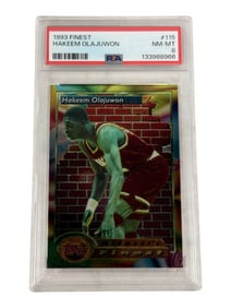 1993 Finest Hakeem Olajuwon PSA 8