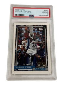 1992 Topps Shaquille O'Neal PSA 8