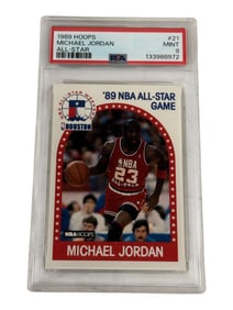 1989 Hoops Michael Jordan All-Star PSA 9