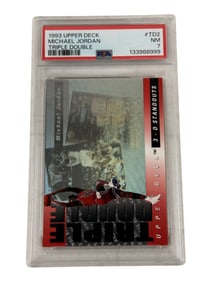 1993 Upper Deck Michael Jordan Triple Double PSA 7