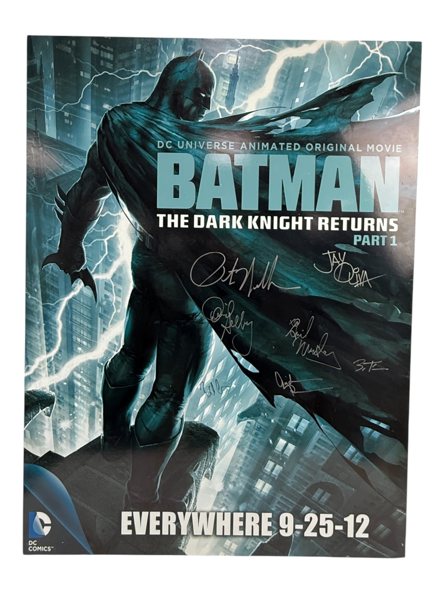 Batman The Dark Knight Returns Part 1 Signed Promo Poster (1 of 4)