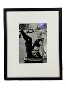 Burt Glinn Andy Warhol with Edie Sedgwick and Chuck Wein, New York City hand Signed