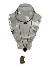 Beaded Necklace with Pendant