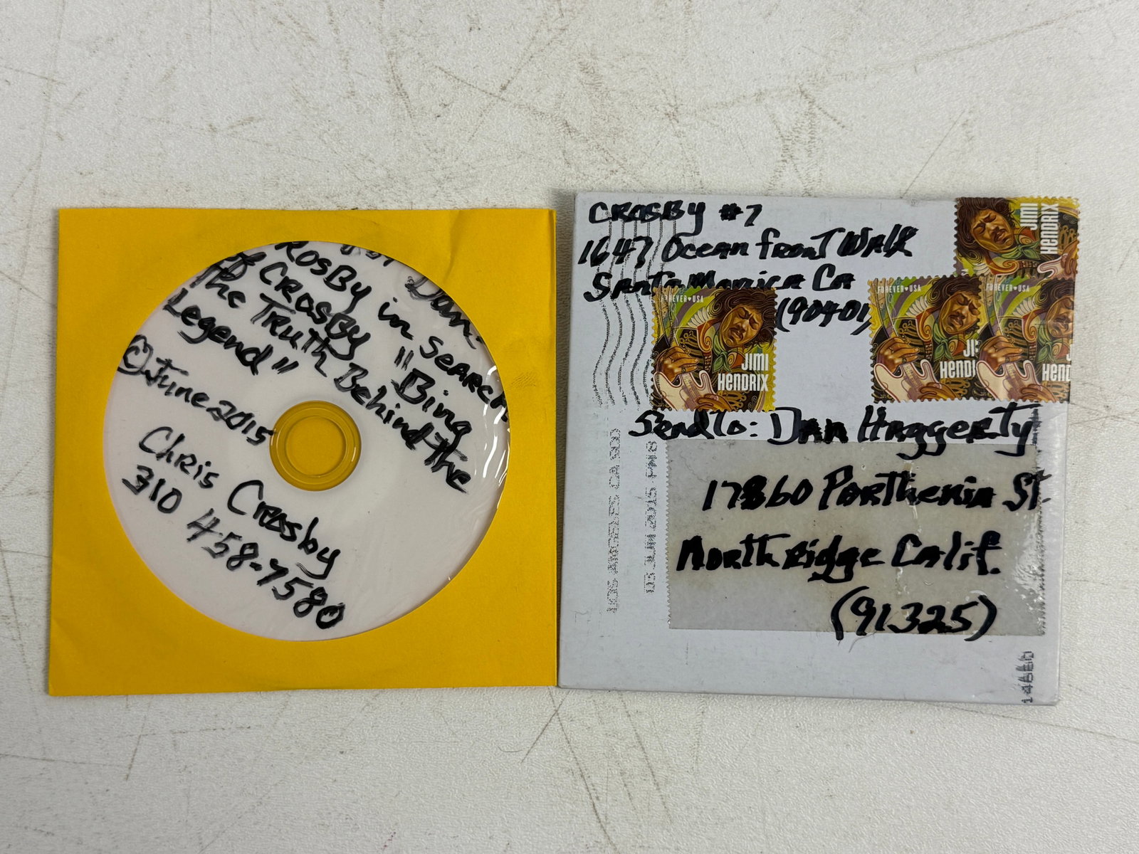 Bing Crosby - Chris Crosby Personalized CD to Dan Haggerty: Bing Crosby - Chris Crosby Personalized CD to Dan Haggerty