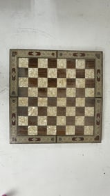 Vintage Mother of Pearl Backgammon Board
