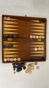 Vintage Mother of Pearl Backgammon Board