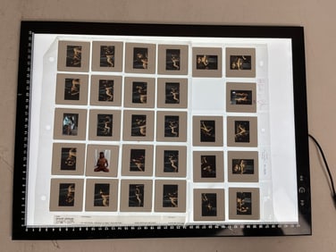 Vintage Color Photo Negative Modeling Slides