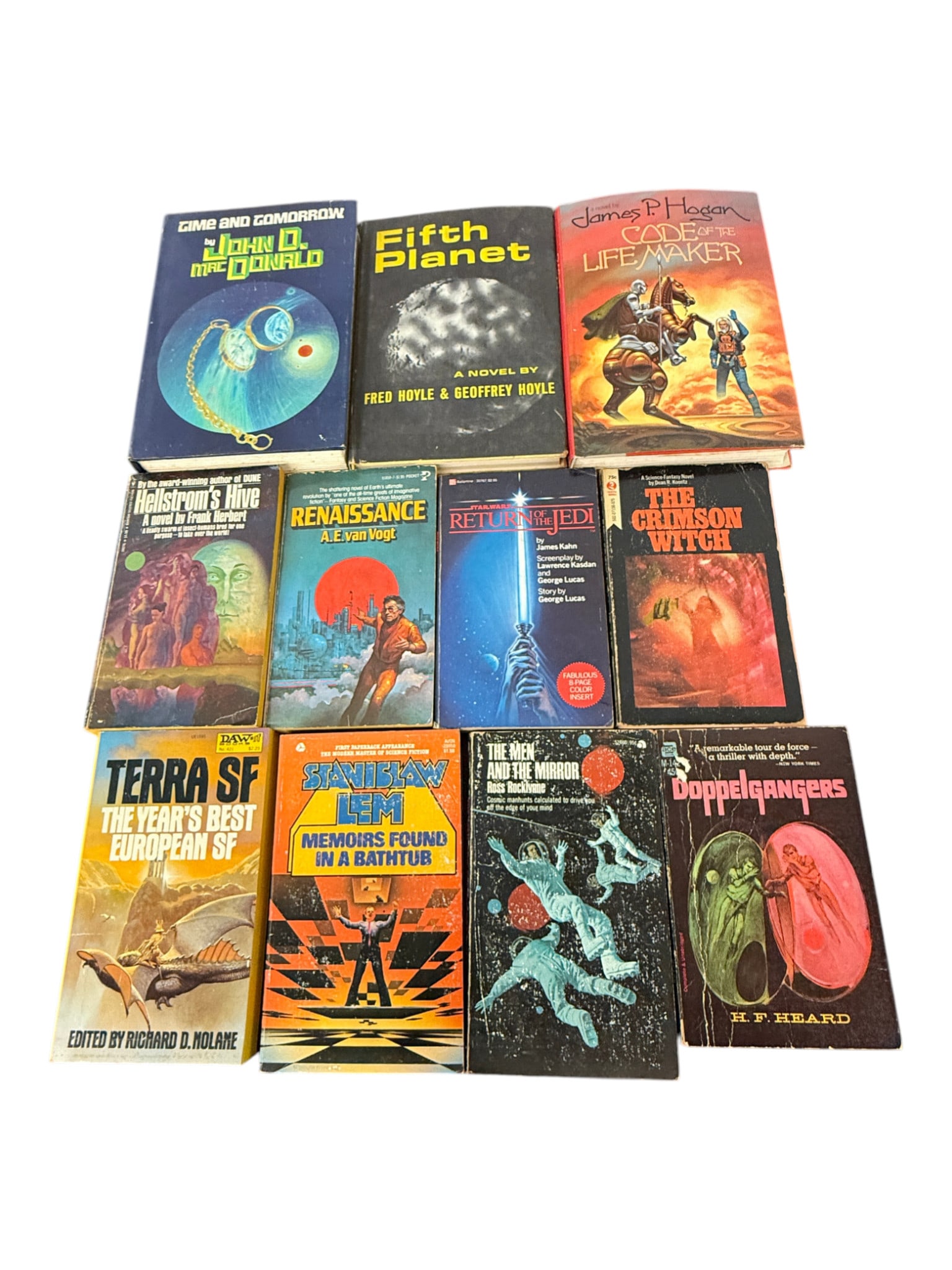 Vintage Sci-Fi Book Collection Lot (1 of 2)