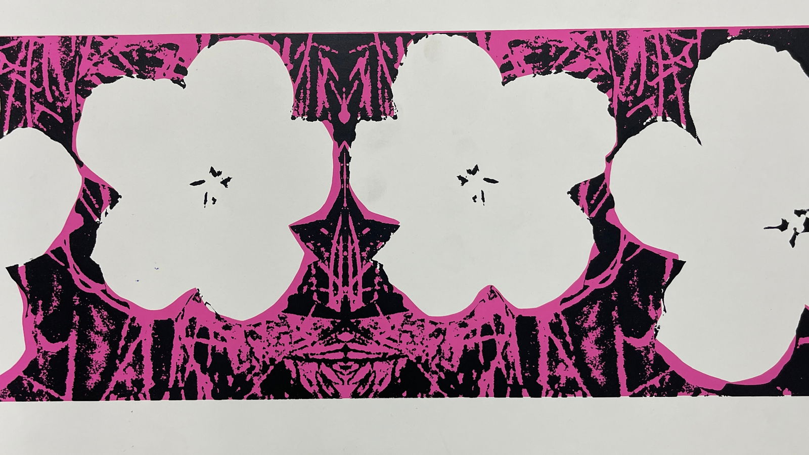 Andy Warhol - Flowers (White) Screenprint - 3