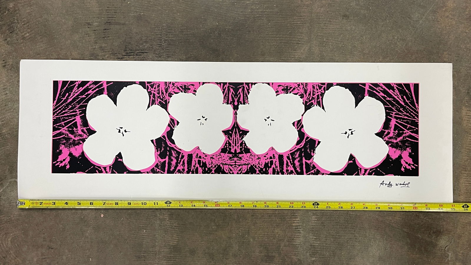 Andy Warhol - Flowers (White) Screenprint - 4