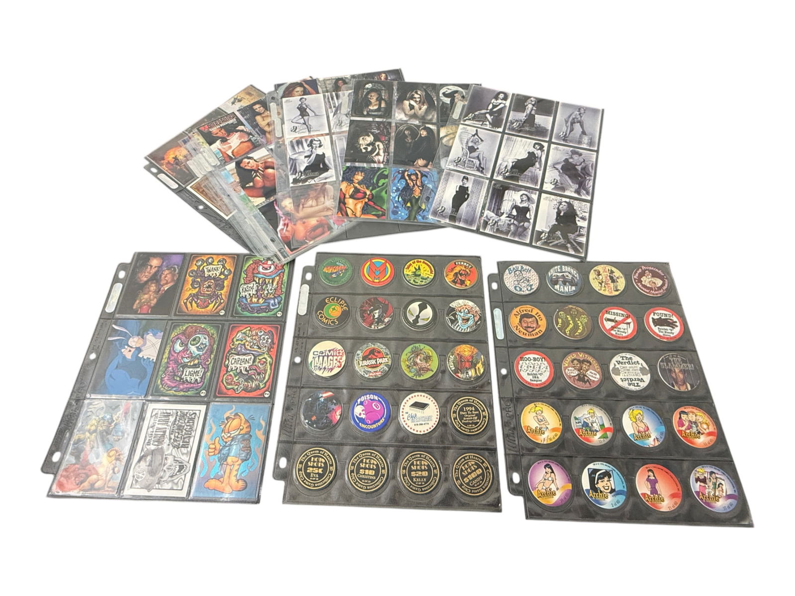 Vintage Trading Cards and Pins Collection Lot (1 of 1)